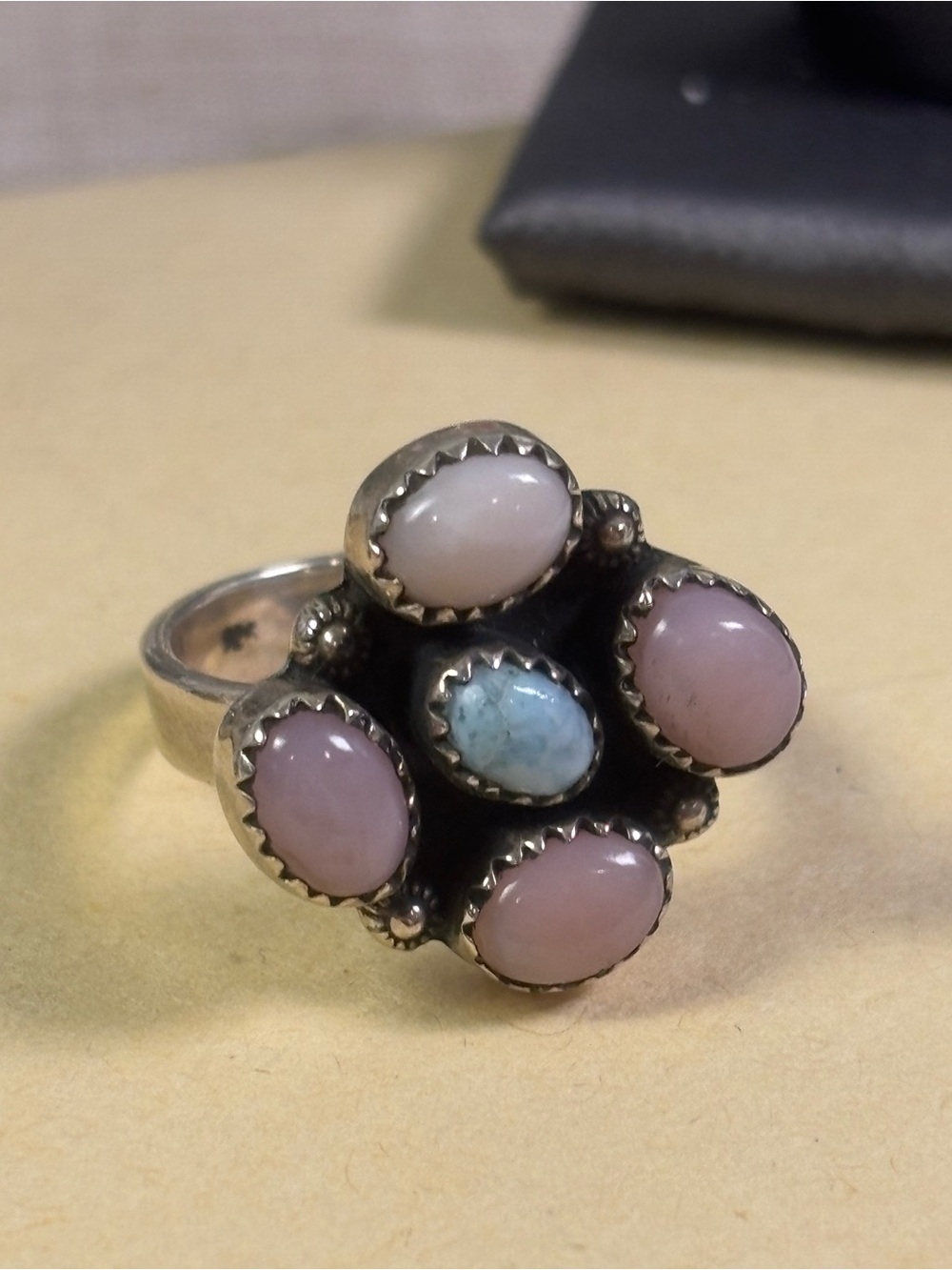 Sterling Cluster ring